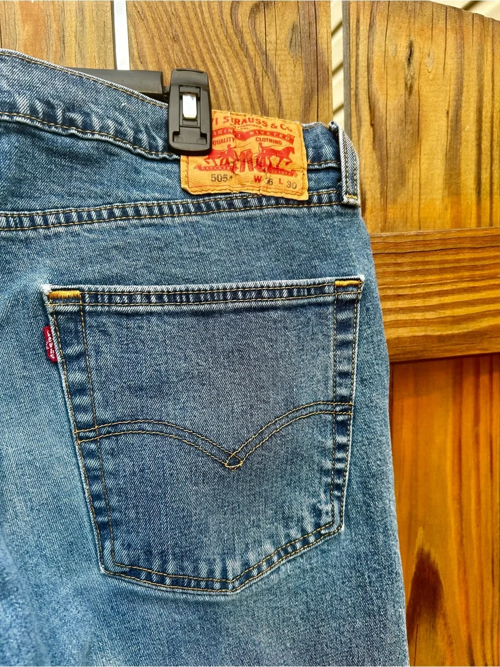 Levi's 505 Jeans Mens 36x30 Regular Fit Straight Leg Denim